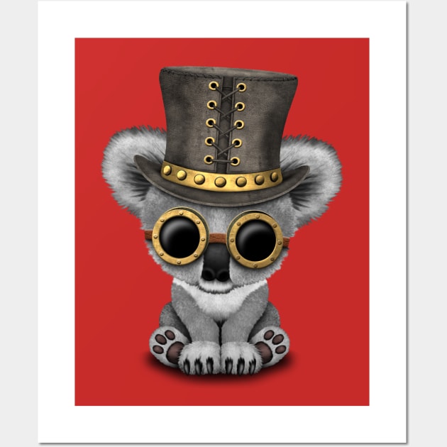 Steampunk Baby Koala Bear Wall Art by jeffbartels